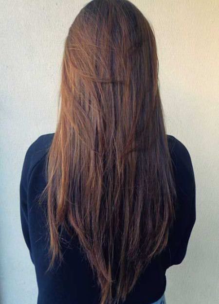 Straight layered hair long haircuts for women