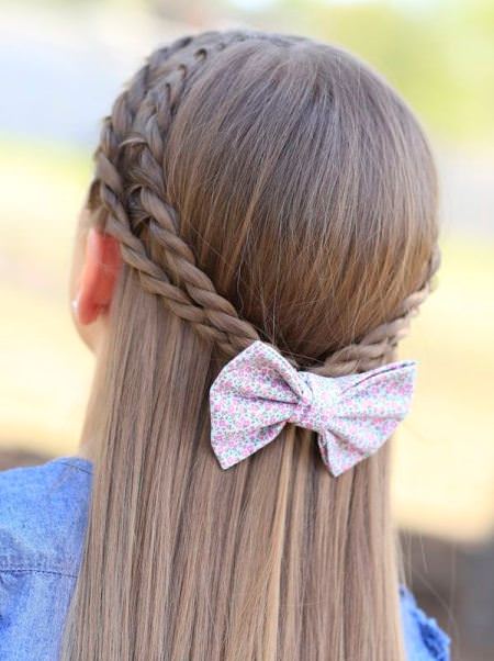 Style with accessories for school hairstyles