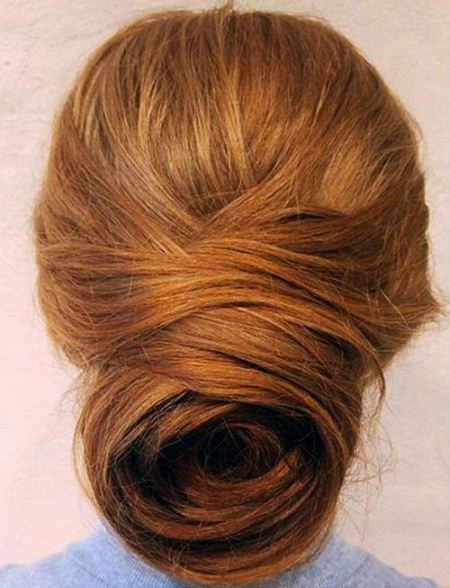 Swirl chignon low maintenance haircuts and styles