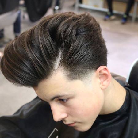 big pompadour hairstyles for men with thick hair