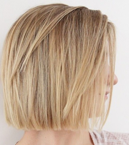 blonde blunt and layered blunt bob hairstyles