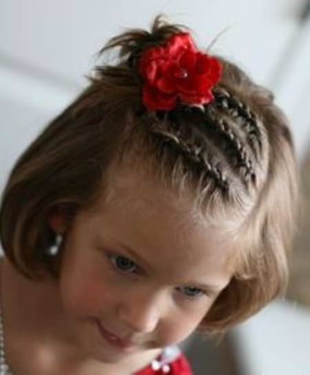 braided bang hairstyles for little lady