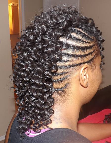 braided mohawk with weave braided mohawks