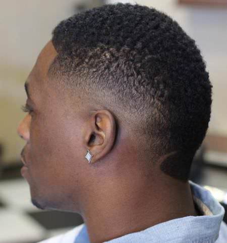 caesar, mohawk, fade curly hairstyles for black men