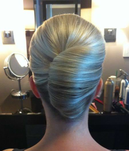 classic french twist messy bun hairstyles for prom