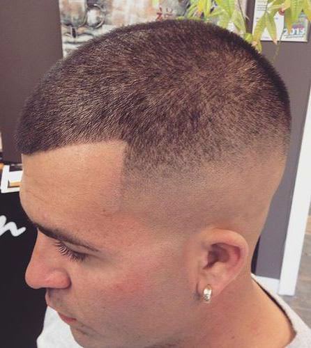 clean shape with bald fade hairstyles for balding men