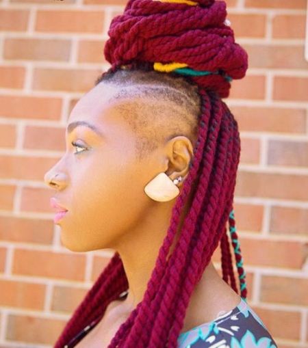 colored twisted hair hairstyles for natural hair