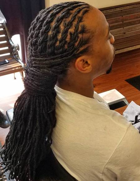 cornrows to long micro dreads long hairstyles for black men