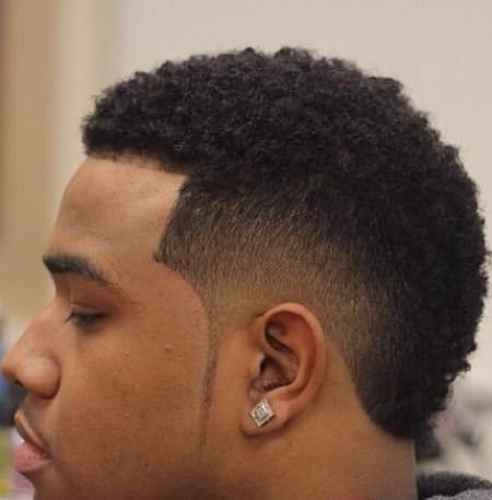 curly mohawk with square hairline mohawks for black men