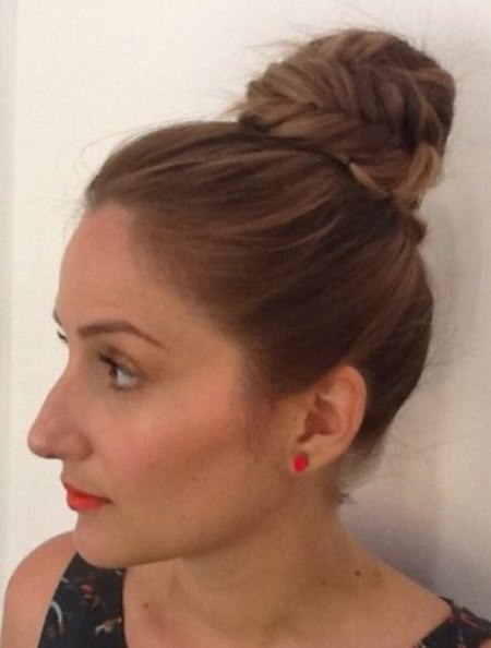 easy fishtail top knot updo updos for long hair