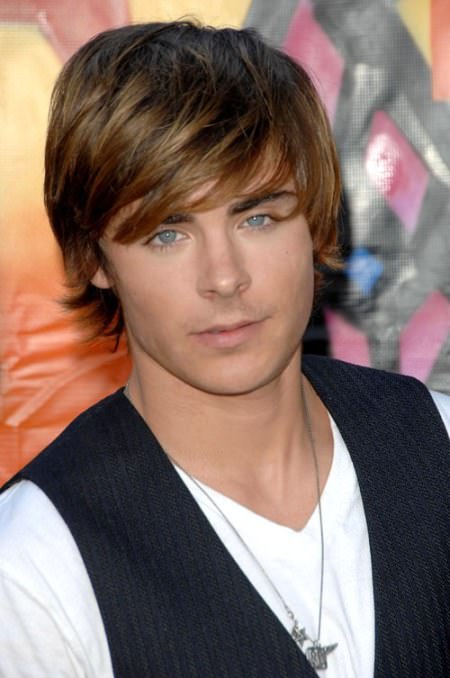 elongated short haircut with razored Flicks Zac Efron Hairstyles