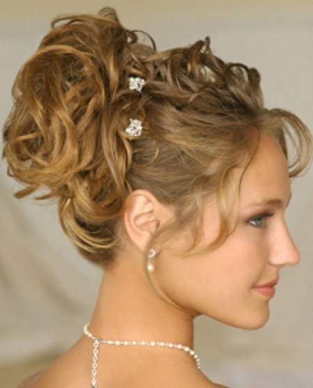 fancy updo with curls and pins updos for short hair