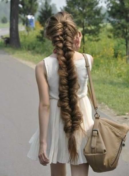 fishtail braid hairstyles for long thick hair