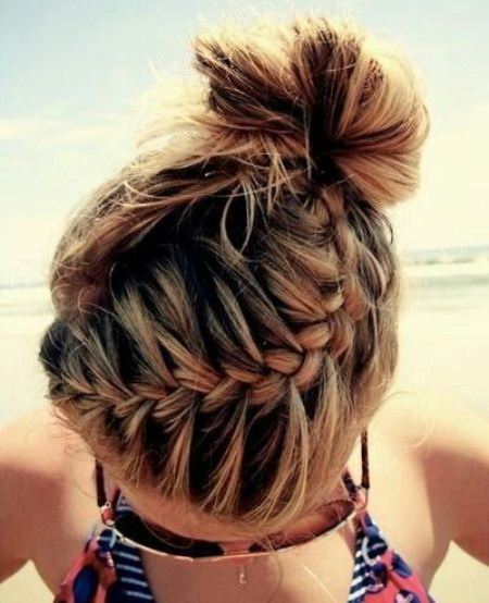 french braided bang hairstyles