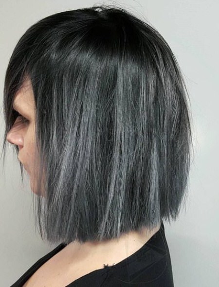 gothic gray hair trend