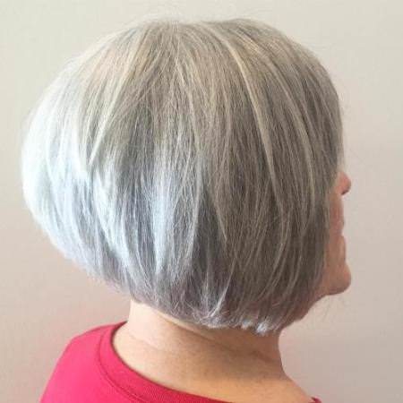 graduated gray bob haircuts for women over 60