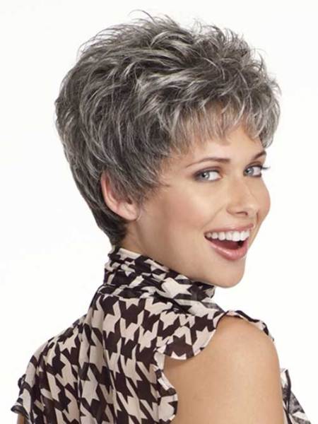 gray pixie hairstyles for gray hair