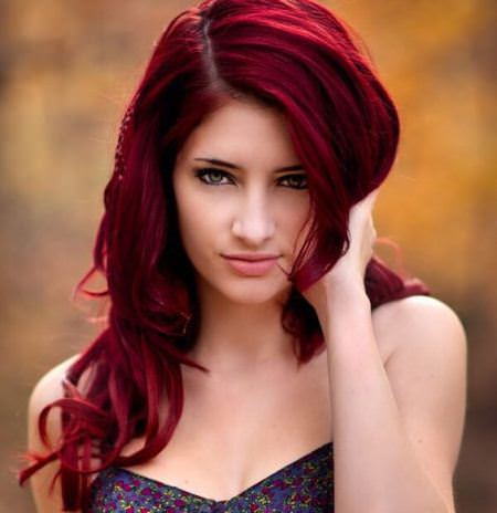 intense red shades of red hair for women