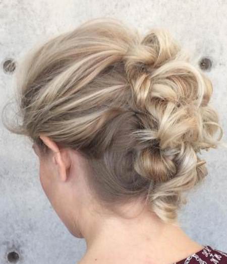 knotted updo for fine hair bun hairstyles