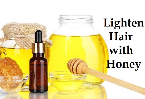 lighten hair with honey