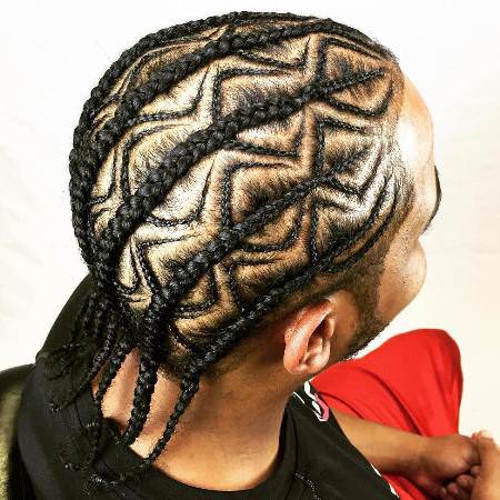long intricate cornrows long hairstyles for black men