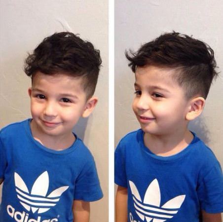 long wavy top with short sides baby boy haircuts