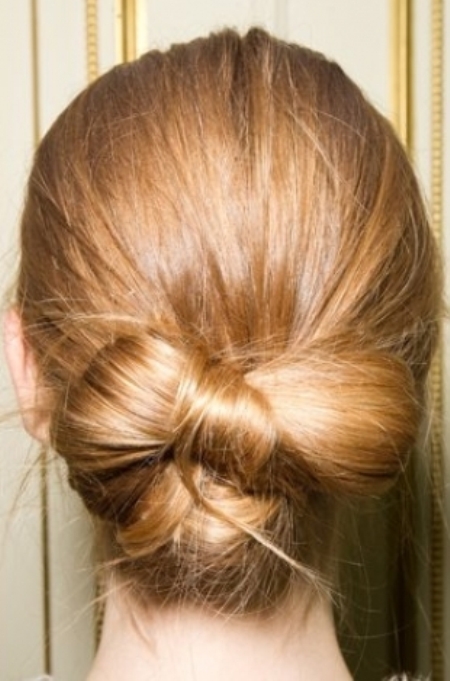 low bow bun Formal and classy bun hairstyles