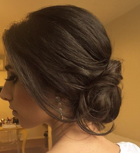 low loose teased knot bun hairstyles
