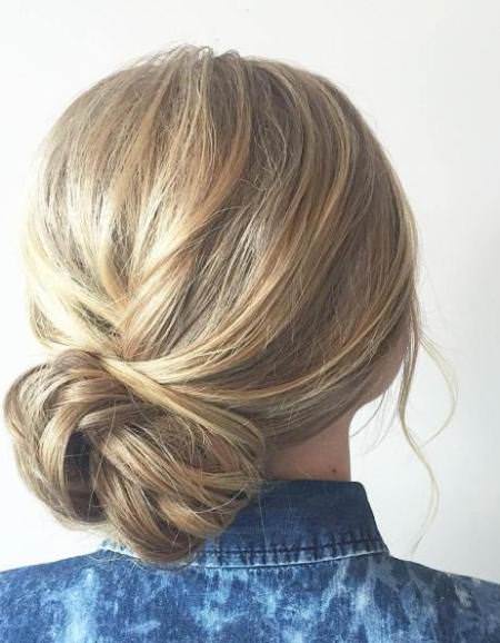 low side for thin hair low bun hairstyles