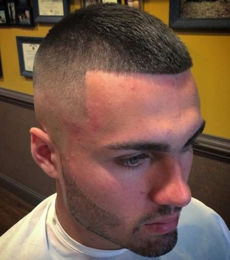 military style cut Shaved Sides Hairstyles and Haircuts for Men