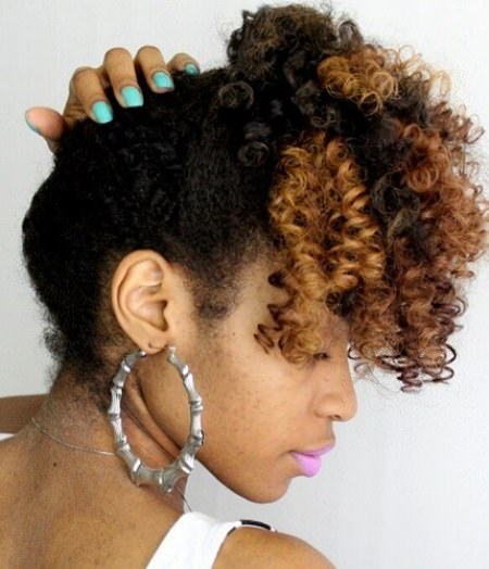 natural curly tie up updos for natural hair