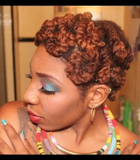 pin curl twist updo updos for natural hair