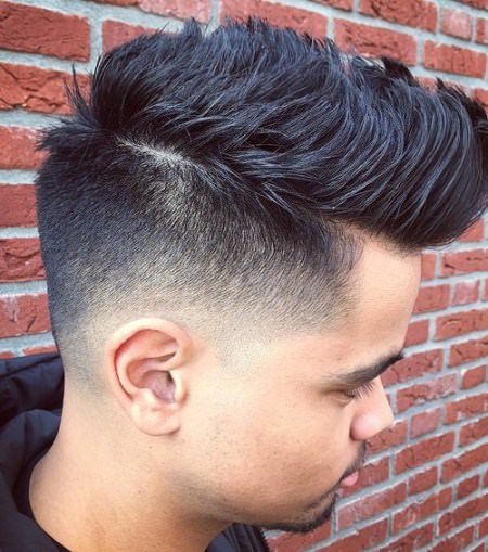 shaved side with pomp Shaved Sides Hairstyles and Haircuts for Men