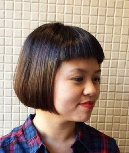 short and sweep bob with bangs short fringe Hairstyles