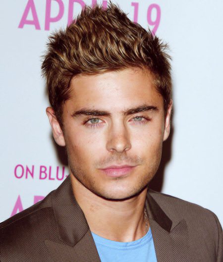 short spiky mens hairstyle Zac Efron Hairstyles
