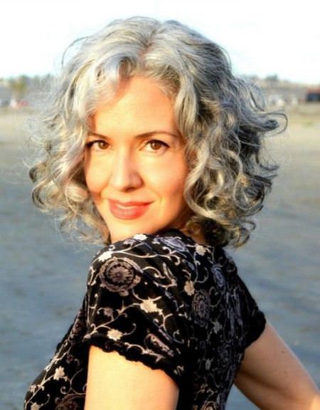 soft curly bob hairstyles for older women