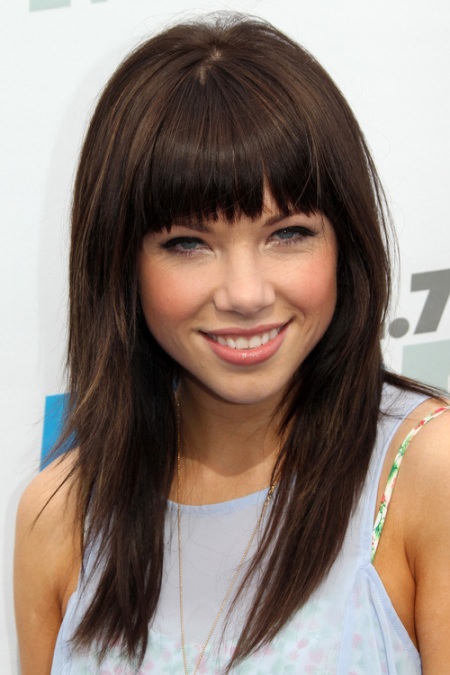 straight jagged fringe for a layered haircut fringe hairstyles
