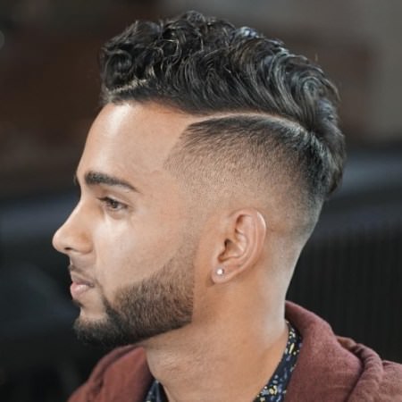 swept over and shaved taper Shaved Sides Hairstyles and Haircuts for Men