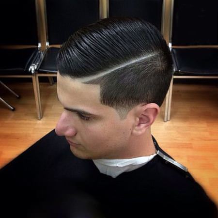 tapered haircut with a side part haircuts for men