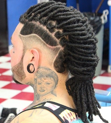 thick dreadlocks with undercut designs hairstyles for men with thick hair