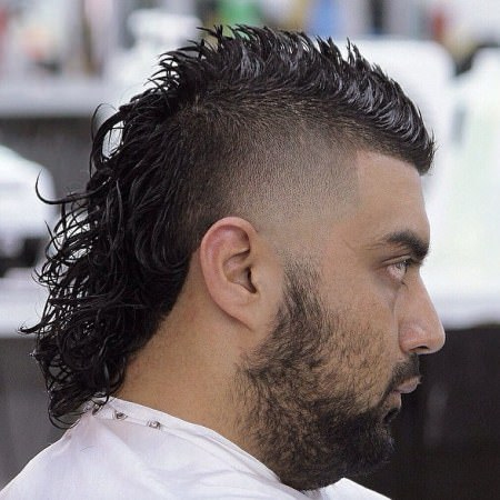 thick faux hawk mullet hairstyles for men with thick hair