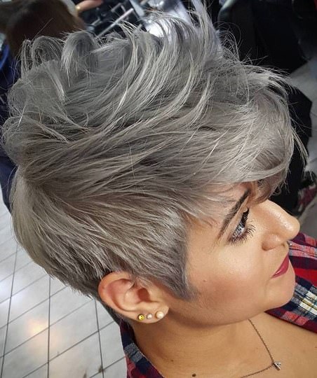 titanium white strikes gray hair trend