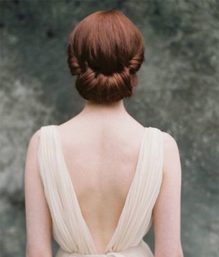 tuck up updo wedding hairstyles for long hair