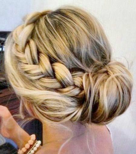 tucked in low updo 'wedding hairstyles for long hair