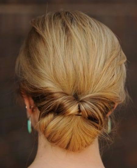 twisted chignon formal updos for special days