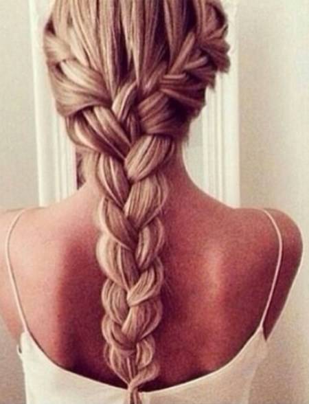 two into one french braid hairstyles