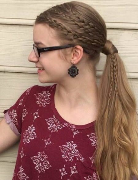 Cute and Carefree Ponytail french braid ponytails