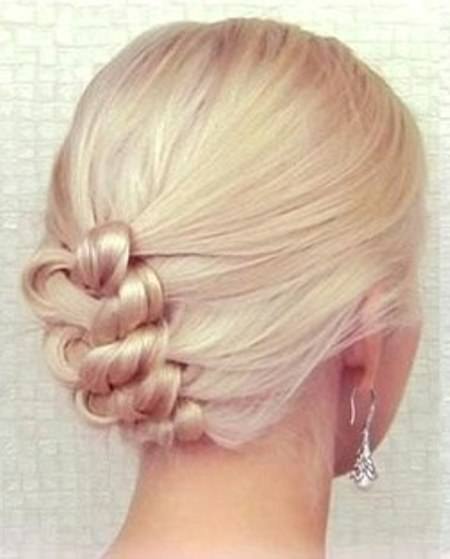 Knot braid updo homecoming updos