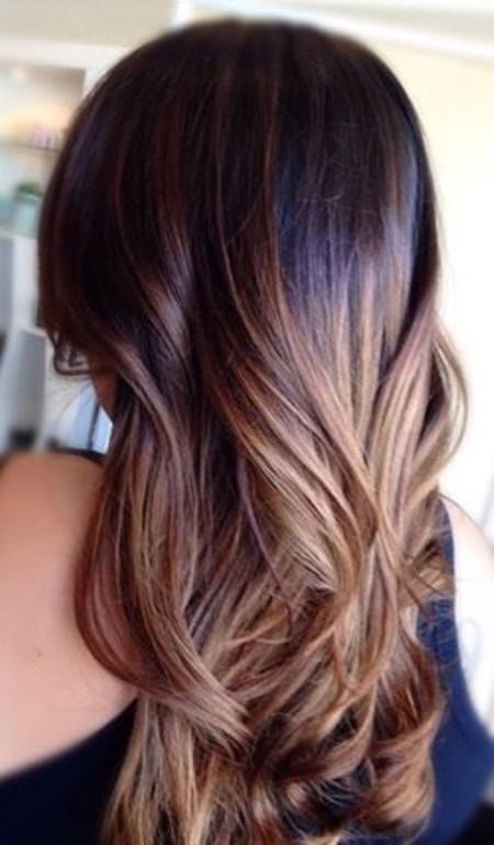 Loose Brunette Curls soft ombre hairstyles