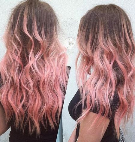 Ripple effect of pastel pink highlight Pastel Pink Hairstyles